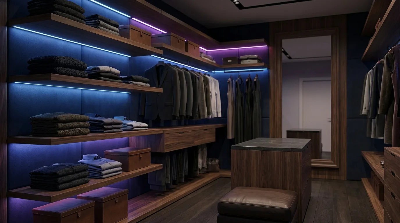 Closet planejado de alto padrão